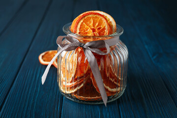 Sticker - Dried orange, concept of delicious dried fruit