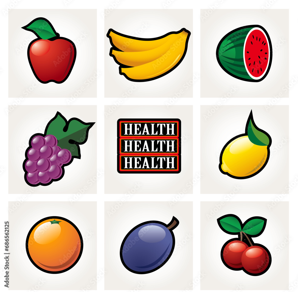 fruit slot machine icons