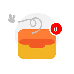 Poster - No data, document, or file found. Still Empty folder concept illustration flat design vector. modern graphic element for ui, infographic, icon