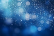 Blaue funkelnde Lichter Festlicher Hintergrund mit Textur. Abstrakt Weihnachten glitzernde helle Bokeh unscharf und fallende Sterne. Winter-Karte oder Einladung