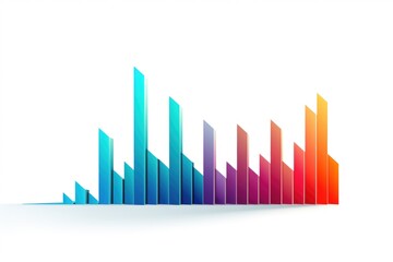 Poster - A vibrant graphic displaying a bar chart on a clean white background. 
