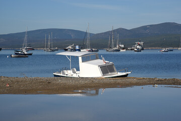 Poster - Fischerboote in der Bucht von Segacik, Türkei