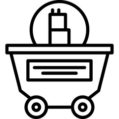 Poster - Mine cart Icon