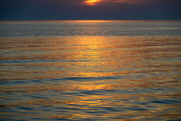 Wall Mural - Cloudy sky over Baltic sea.