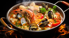 French Seafood Bouillabaisse Soup