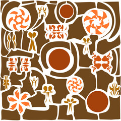 Fototapete - the latest, modern, beautiful and simple abstract background illustration.
