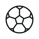 Fototapeta  - Ikona piłki nożnej. 