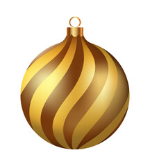 Sticker - Christmas Decoration Golden Glass Ball