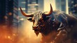 Rising Bull Market Trends, Finance, Trading, Investment, Growth