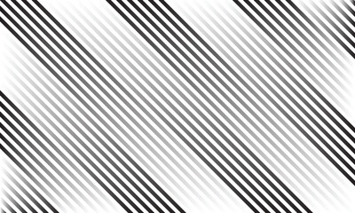 Wall Mural - abstract black white gradient diagonal lines stripe pattern.