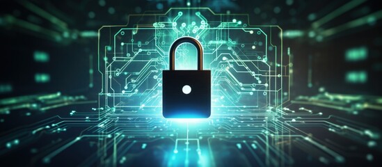 Aufkleber - Protecting data and ensuring secure internet access through cyber security technology log into the online database with your login credentials for digital security unlocking or encryption Copy