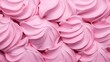 Smooth pink whipped cream texture, dessert topping, creamy swirls, sweet background, seamless confectionery pattern