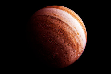 Wall Mural - planet jupiter on a dark background. elements of this image furnished by nasa