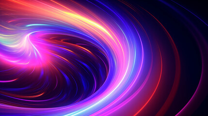 Wall Mural - vortex, neon realism, doppler effect, iridescent, latent space