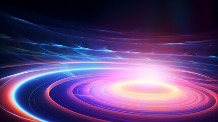Wall Mural - vortex, neon realism, doppler effect, iridescent, latent space