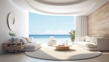 luxury apartments with panoramic windows and sea views