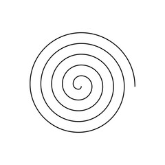 Poster - a simple spiral isolated on transparent background