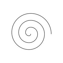 Poster - a simple spiral isolated on transparent background