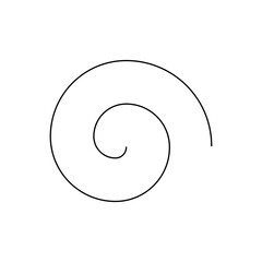 Poster - a simple spiral isolated on transparent background