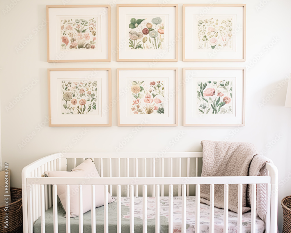 Nursery gallery wall, home decor and wall art, framed art in the ...
