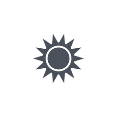 Leinwandbilder - Vector sign of the sunlight symbol isolated on a white background. icon color editable.