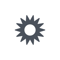 Leinwandbilder - Vector sign of the sunlight symbol isolated on a white background. icon color editable.