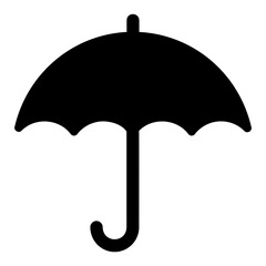 Sticker - umbrella glyph icon