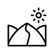 © HacaStudio - desert line icon