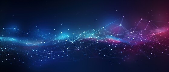 digital technology network connection abstract plexus geometry background ai generated image