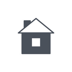 Poster - Vector sign of the home symbol isolated on a white background. icon color editable.