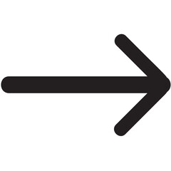 Poster - Digital png illustration of black arrow on transparent background