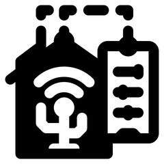 Fototapete - smart home vector icon. real estate icon solid style. perfect use for logo, presentation, website, and more. simple modern icon design glyph style