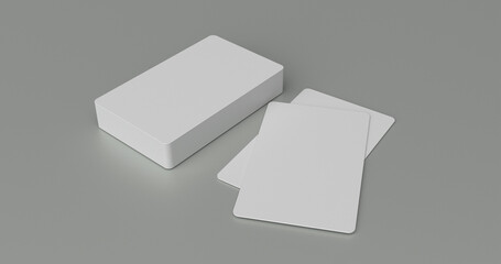 Poster - 3D image of a business card for a simple mock up