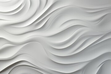 Wall Mural - Elevate Your Space Contemporary Wallpaper in Realistic White Generative AI