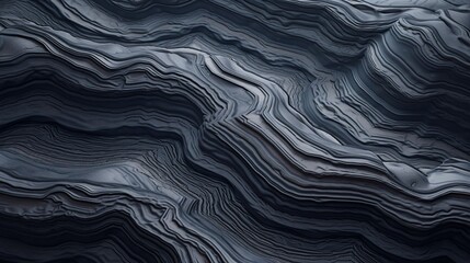 Wall Mural - Waves in the structure of grey agate