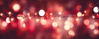 Hintergrund mit Glitter, Lichter, Lichterkette, Funkeln, Sterne in rot, gold, weiß und schwarz als bokeh Banner