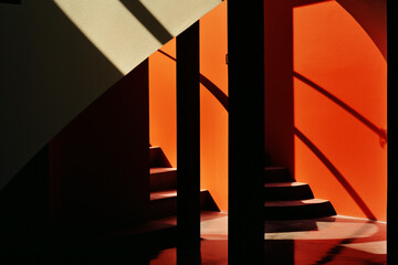 Aufkleber - Abstract exploration of light and shadow, creating a visually striking contrast.