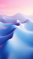 Wall Mural - a blue and pink wavy lines