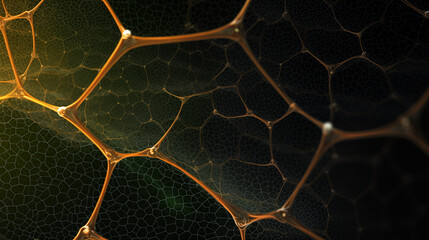 a close up of a net
