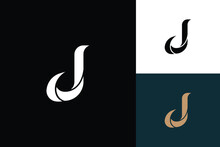 Letter J Monogram Vector Logo Design
