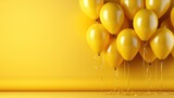 yellow balloon with a yellow background