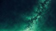 Cosmic green sky full of stars  , science nebula milky way  infinity earth solar 	