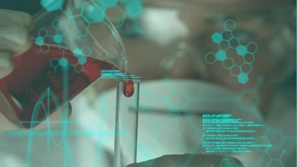 Poster - Animation of scientific data processing over laboratory