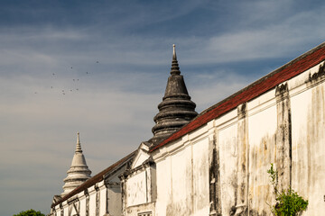 The Prasat Nakhon Luang in Ayutthaya, Thailand.