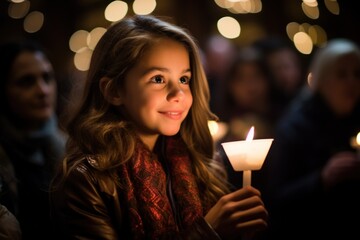 Canvas Print - Christmas Eve Candlelight Services - Generative AI