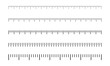 Inch black lines. Measuring instrument. Measure isolated lines. Ruler scale icon. Vector ruler lines on a white background. EPS 10