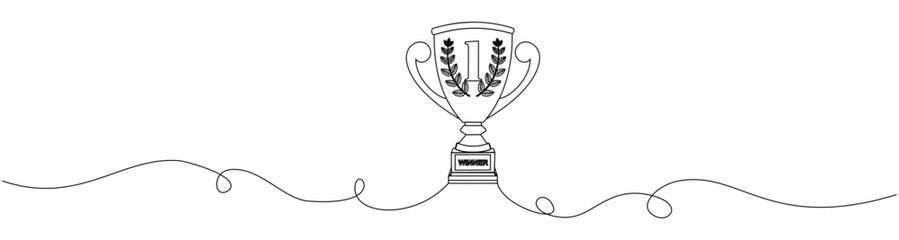 champion trophy line art