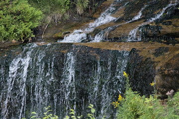 Sticker - Waterfall over natural rocks