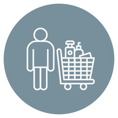 Poster - Shopping Items Icon