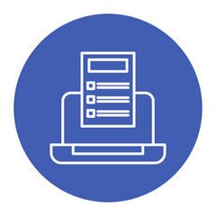 Sticker - Online Exam Icon